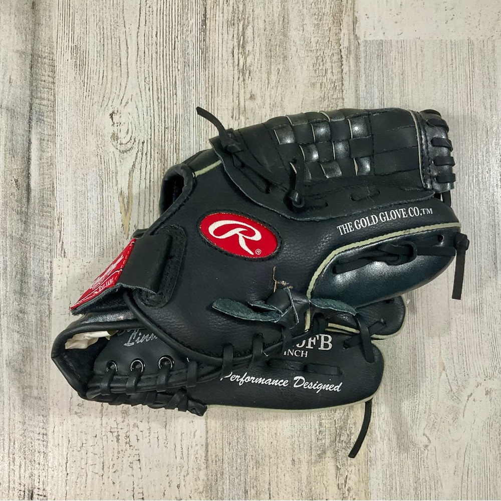 Rawlings Youth Kids Dark Leather Baseball Glove. New